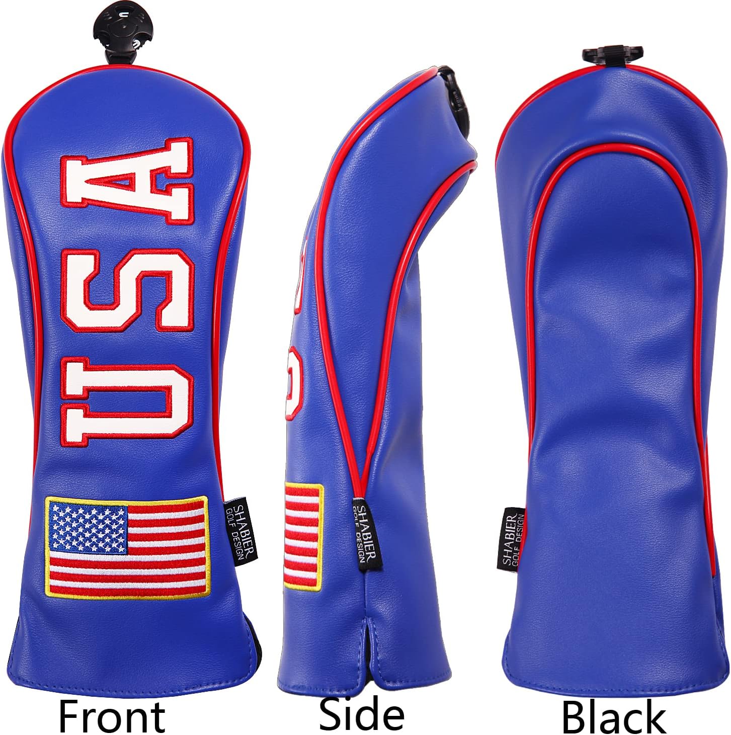 USA Stars and Stripes White Vintage Retro Patriotic Driver Fairway Hybird Wood Cover