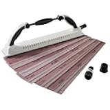 S SATC 15PCS Adjustable Radius Flexible Sanding Block with Hook & Loop Backing 70 x 400MM Longboard Hand Sander for Automobile Ship Wood Grinding with 80 120 180 240 320 Grit Mesh Sandpapers