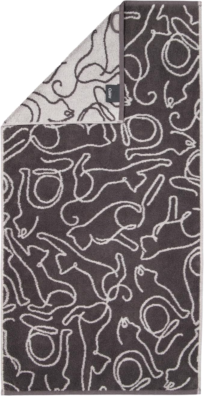 Handtücher Cute Cats Edition Cats 6264 Basalt/Platin – 77
