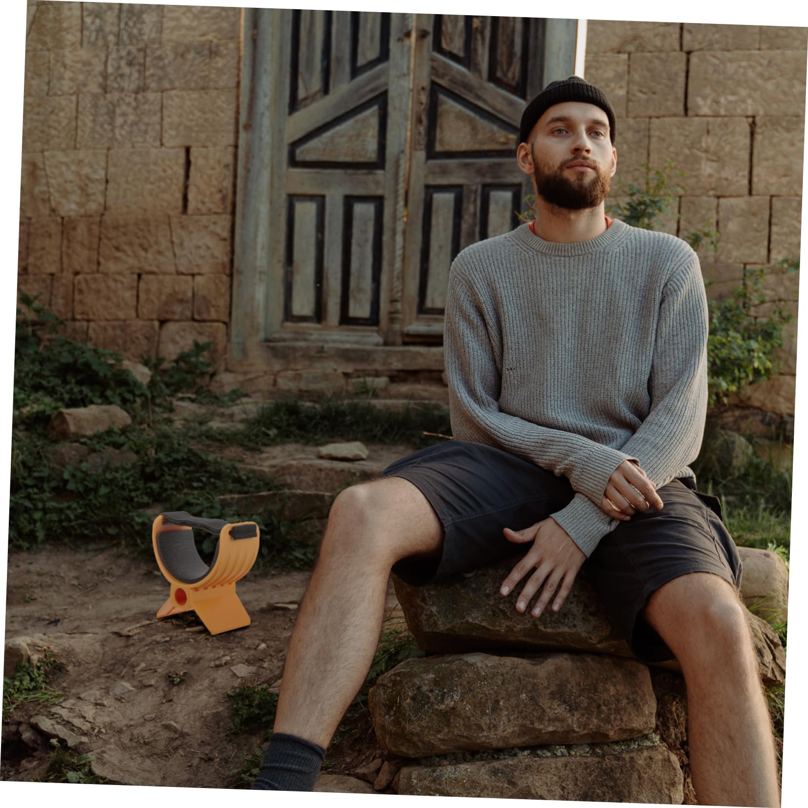 OFFSCH Metal Detector Accessories Compact Holder for Camping Sturdy Hand Bracket Portable Storage Rack