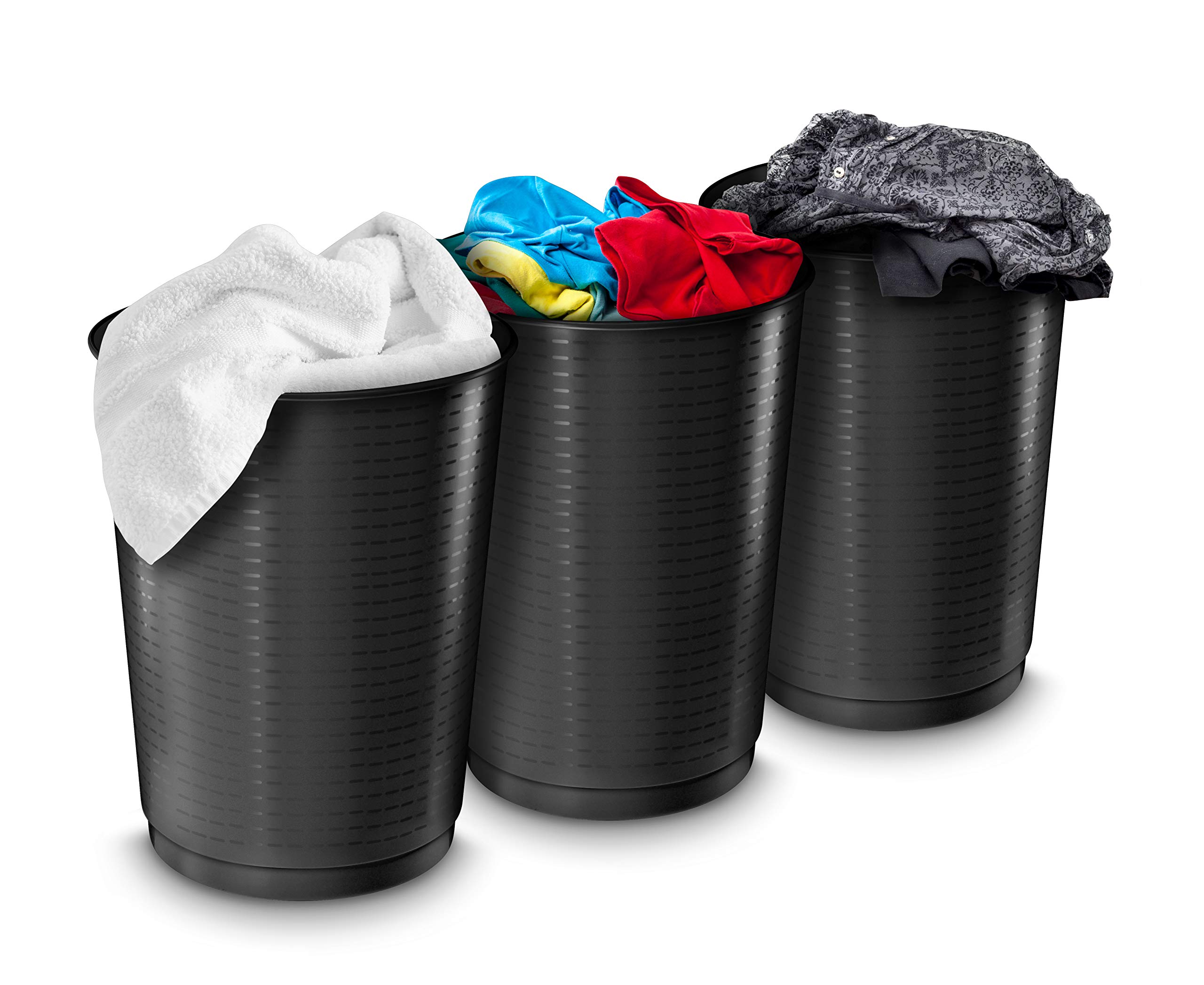Corbeille à papier maxi capacité Cep Pro noire 40 L | Polypropylène, 49 cm