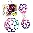 Bright Starts Delightful Duo 2-Pack Gift Set with Easy-Grasp Oball Rattles, Pink, Baby Toys for Newborn and Up