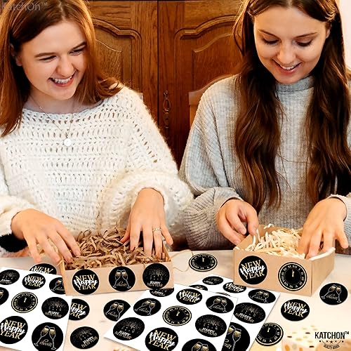 Miniatura 6 de KatchOn, Shiny Happy New Year Stickers 2024-20 Sheets  New Years Eve Party Supplies 2024  New Years Stickers for New Year Gifts  New Years Gift
