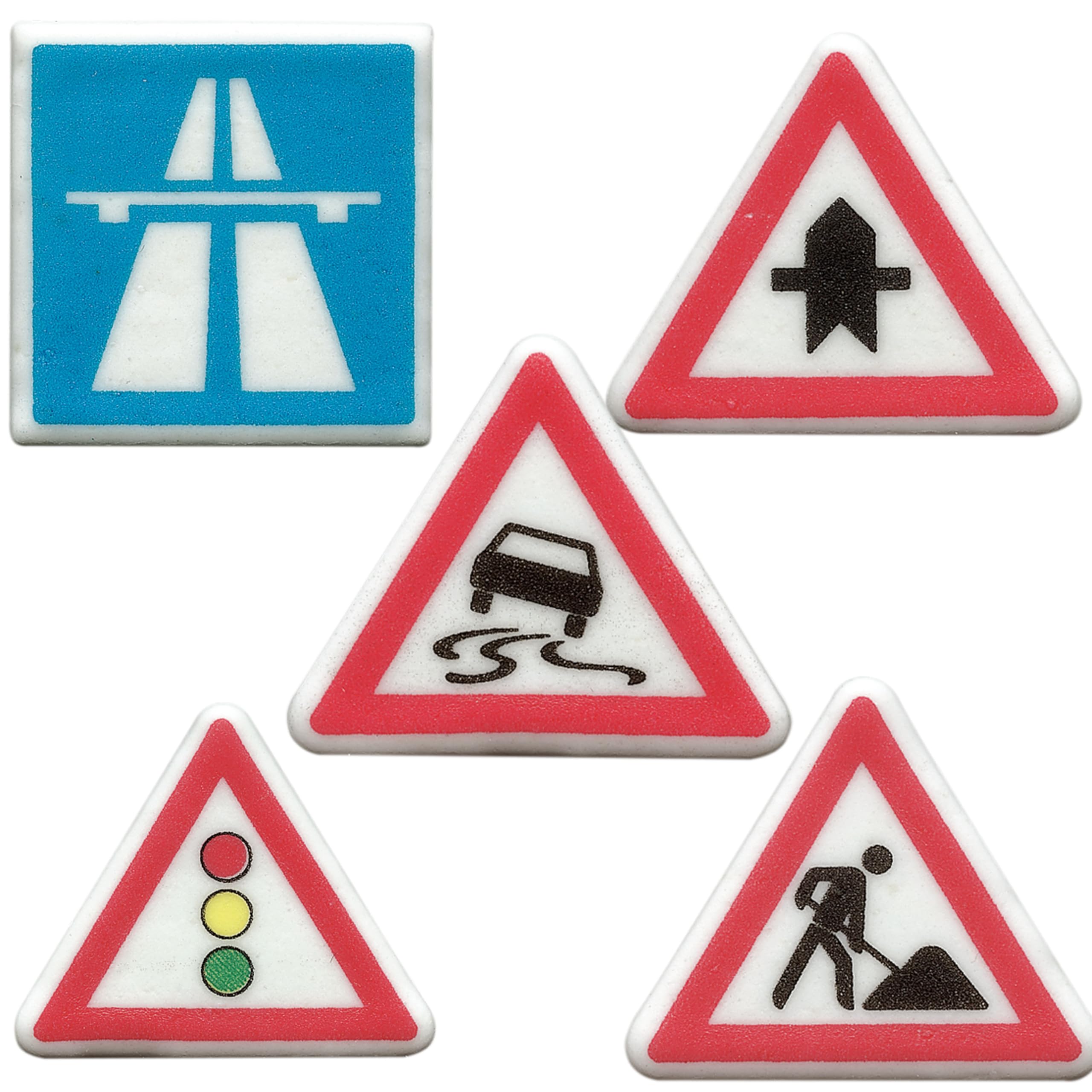 Günthart 100 Dekor-Kleinteile Verkehrszeichen sortiert