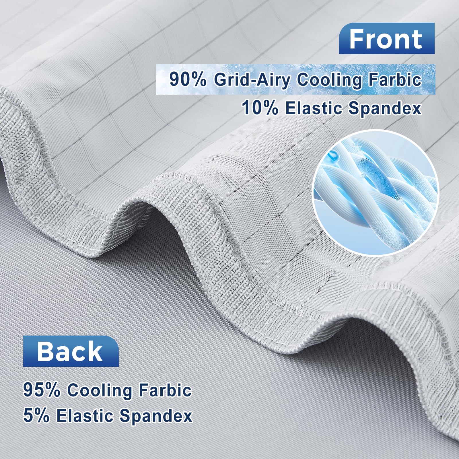 EMME Kühlende Decke Arc-Chill 3.0 Grid-Airy Q-Max>0.45 152x203 cm Sommerdecke Bett