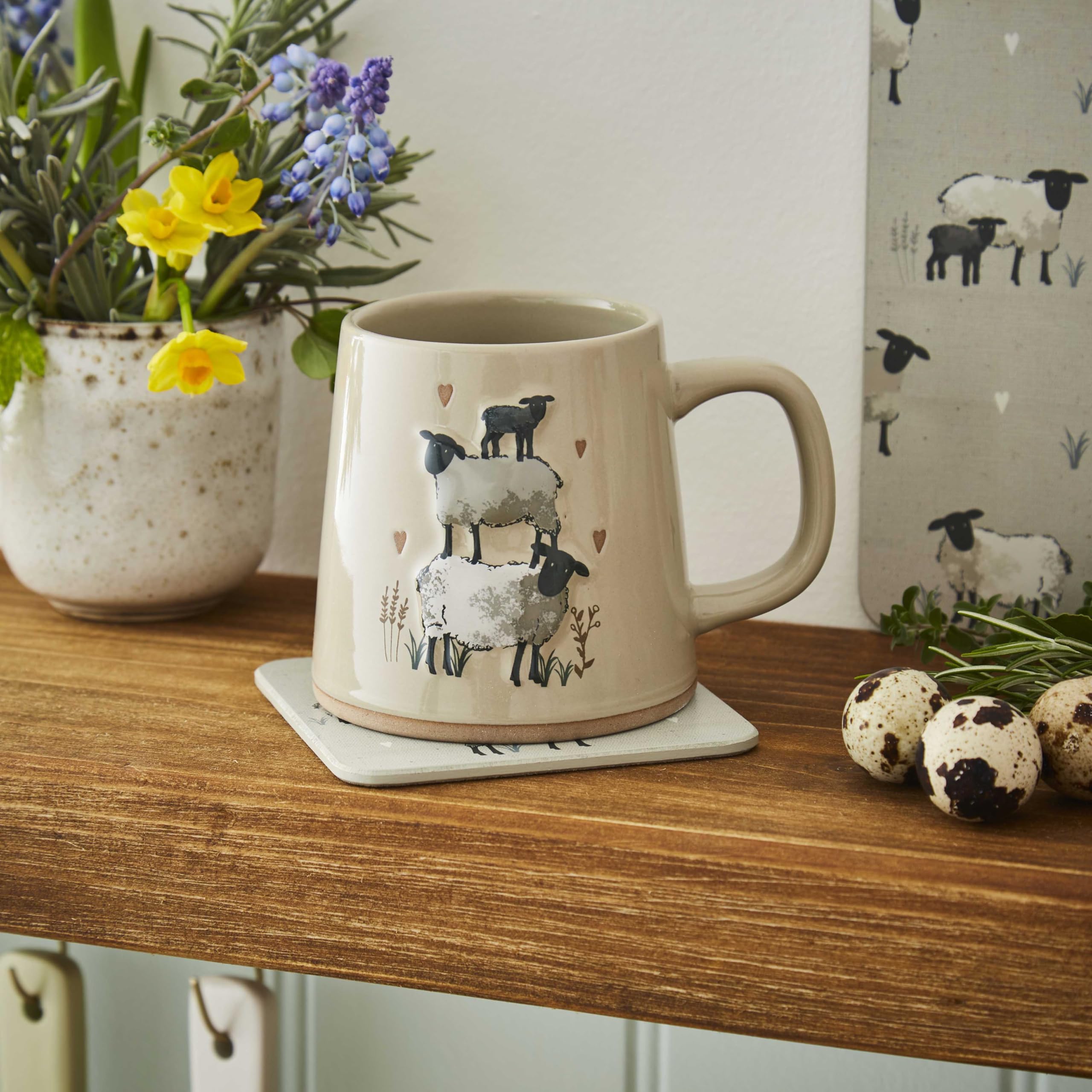 Tazza In Ceramica Stile Britannico - Design Barilotto - Capacità Generosa - Regalo Ideale - 2