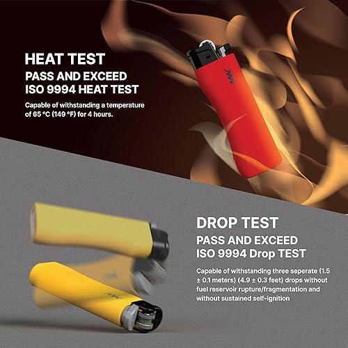 Miniatura 6 de MK Encendedor recargable 9G Flint Strike, ideal para usar como encendedores de velas, encendedores a granel, encendedores de barbacoa, encendedores