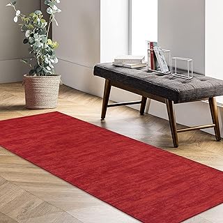 GarveeHome Hallway Runner Rug 2x6 Machine Washable Runner Indoor Solid Throw Rug Non Slip Low Pile Modern Long Floor Cover...