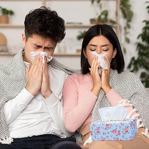 Miniatura 7 de Nuenen 1300 hojas de pañuelos faciales de 3 capas de pañuelos, cajas de pañuelos suaves, caja plana a granel para automóvil, hogar, cocina, escuela,