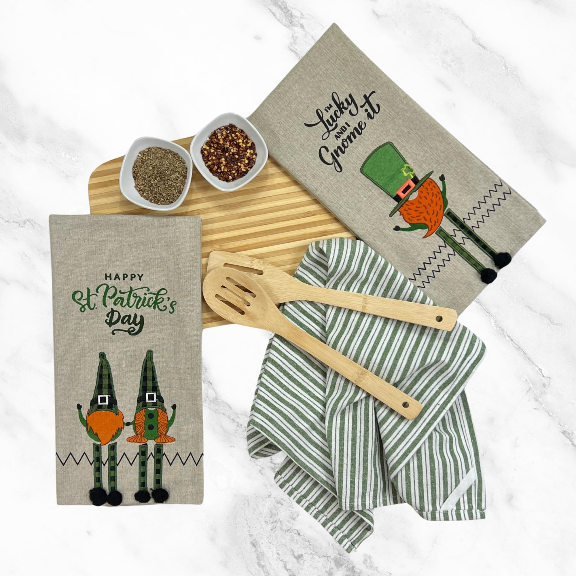 Serafina Home St. Patrick's Day Festliches Zwerg Handtuch-Set