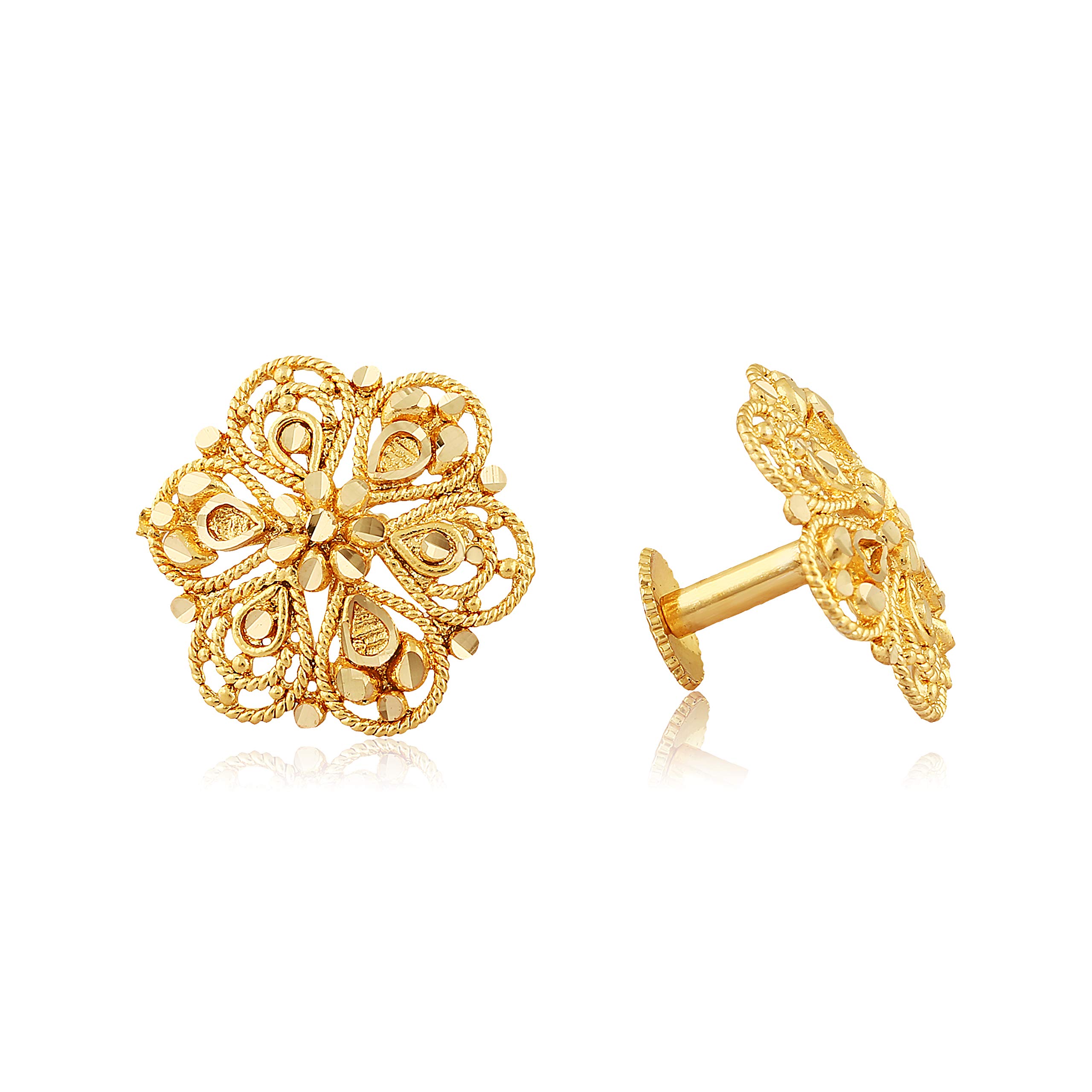 VFJ VIGHNAHARTA FASHION JEWELLERY Brass Traditional South Screw Back Alloy Gold and Micron Plated Round Earring valentine day gift valentineday gift for her gift for him gift for women gift for men love gift gifts ValentinesDay2023 for Women (Gold, Y (B07PSJ82D5) Amazon Price History, Amazon Price Tracker
