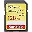 SanDisk 128GB Extreme SDXC UHS-I Card - C10, U3, V30, 4K UHD, SD Card - SDSDXV5-128G-GNCIN