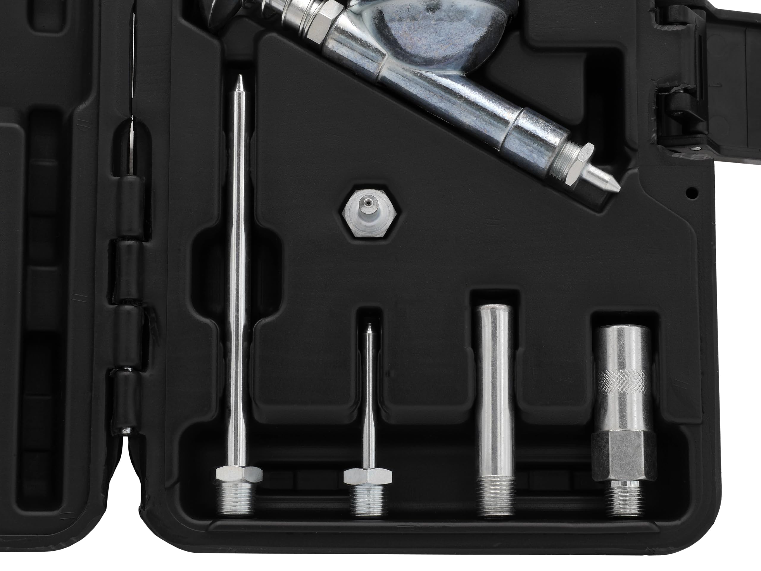 Sägenspezi Fettpresse-Kit für Umlenksterne oder universal mit Schmier-Pinsel und vielen weiteren Spitzen (ohne Fett)