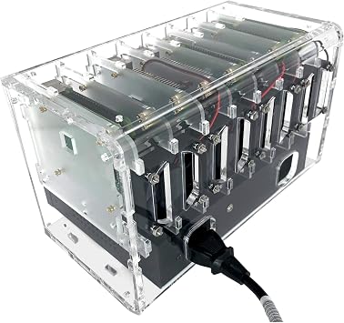 Cluster Case for Raspberry Pi and Other Single Board Computers-Clear/Black