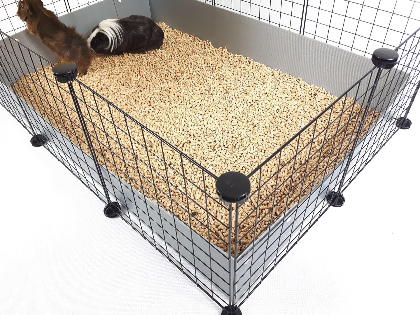 C&C Modular cage 4x2 145 x 75 cm silver