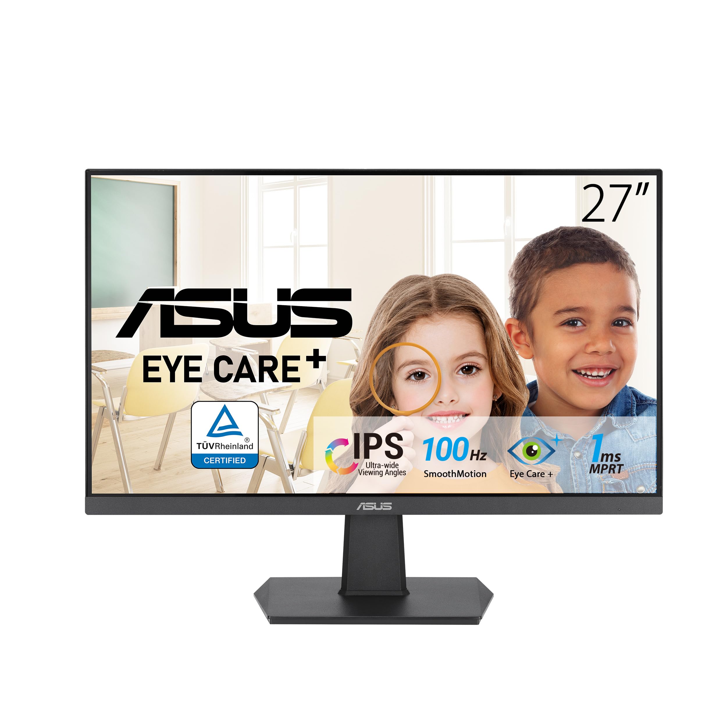 ASUS Eye Care VA27EHF - 27 Zoll Full HD Monitor - Rahmenlos, Flic...