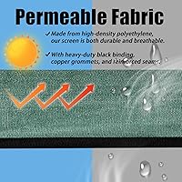 Vista 13 de Black 4FT X 50FT Outdoor Privacy Screen Fence & Mesh Shade Net Cover, Ideal for Garden and Backyard - Enhances Privacy for Fencing & Chain Link