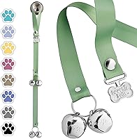 Vista 10 de PoochieBells El timbre original para orinal para perro, campanas para entrenamiento de orinal y ruptura de casa de cachorros, entrena a tu perro