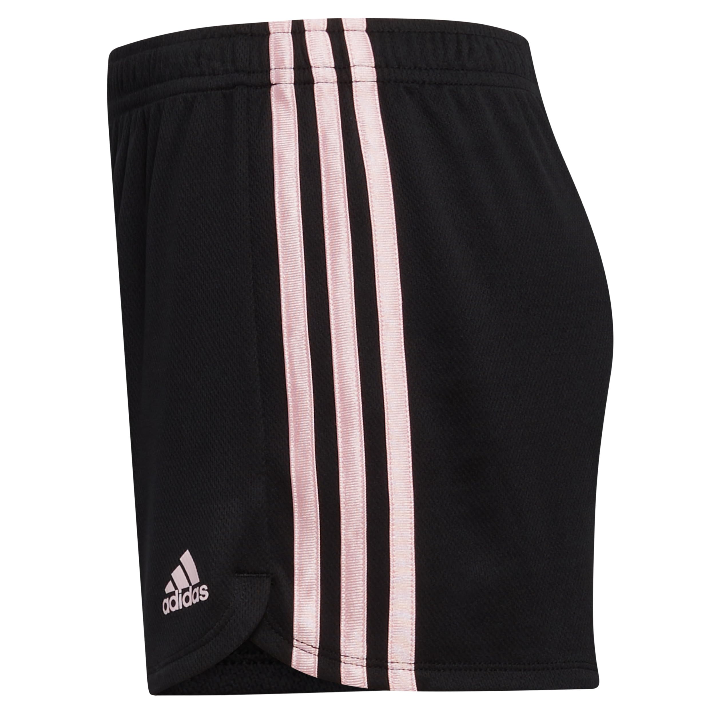 adidas Pantalones cortos deportivos para niña, Gradiente negro/rosa, X-Large