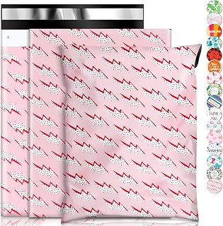 Oududianzi Poly Mailers 10x13, 50Pack Packaging Bags, Mailers Poly Bags for Shipping, Shipping Envelopes, Mailing bags, Packaging Bags for Small Business, Clothes- Lightning Bolt