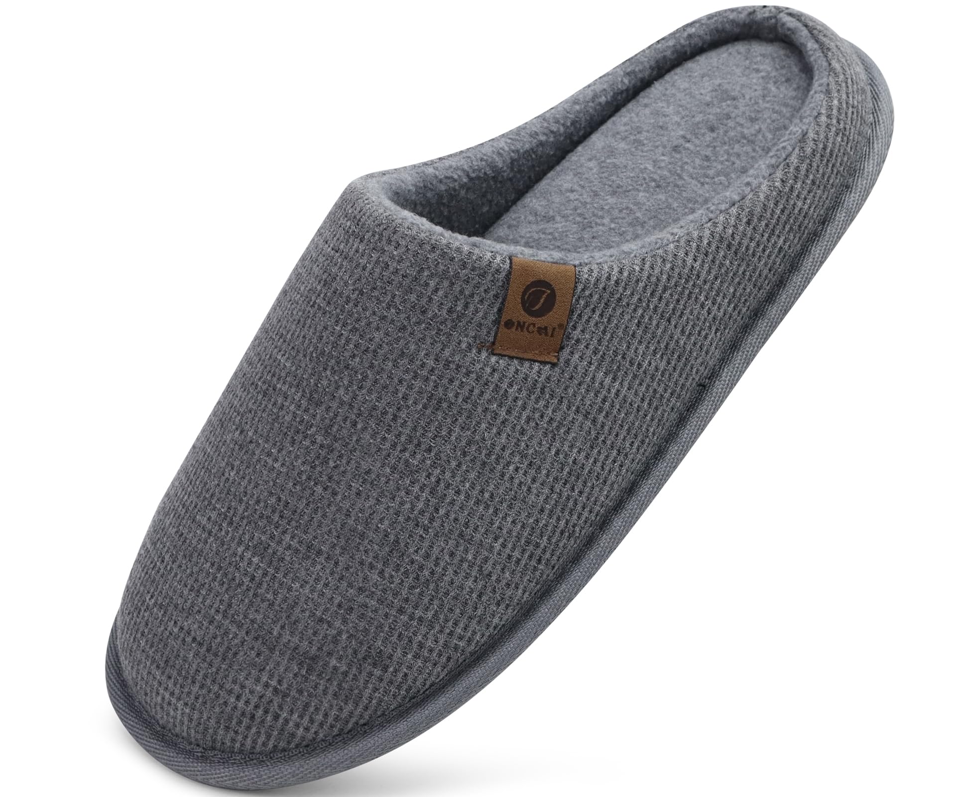 ONCAI Pantofole da Uomo Invernali Ciabatte da Casa con Memory Foam Calde Pelliccia Sintetica Cotone Scarpe Accogliente Antiscivolo Suola EU Dimensione 40-49