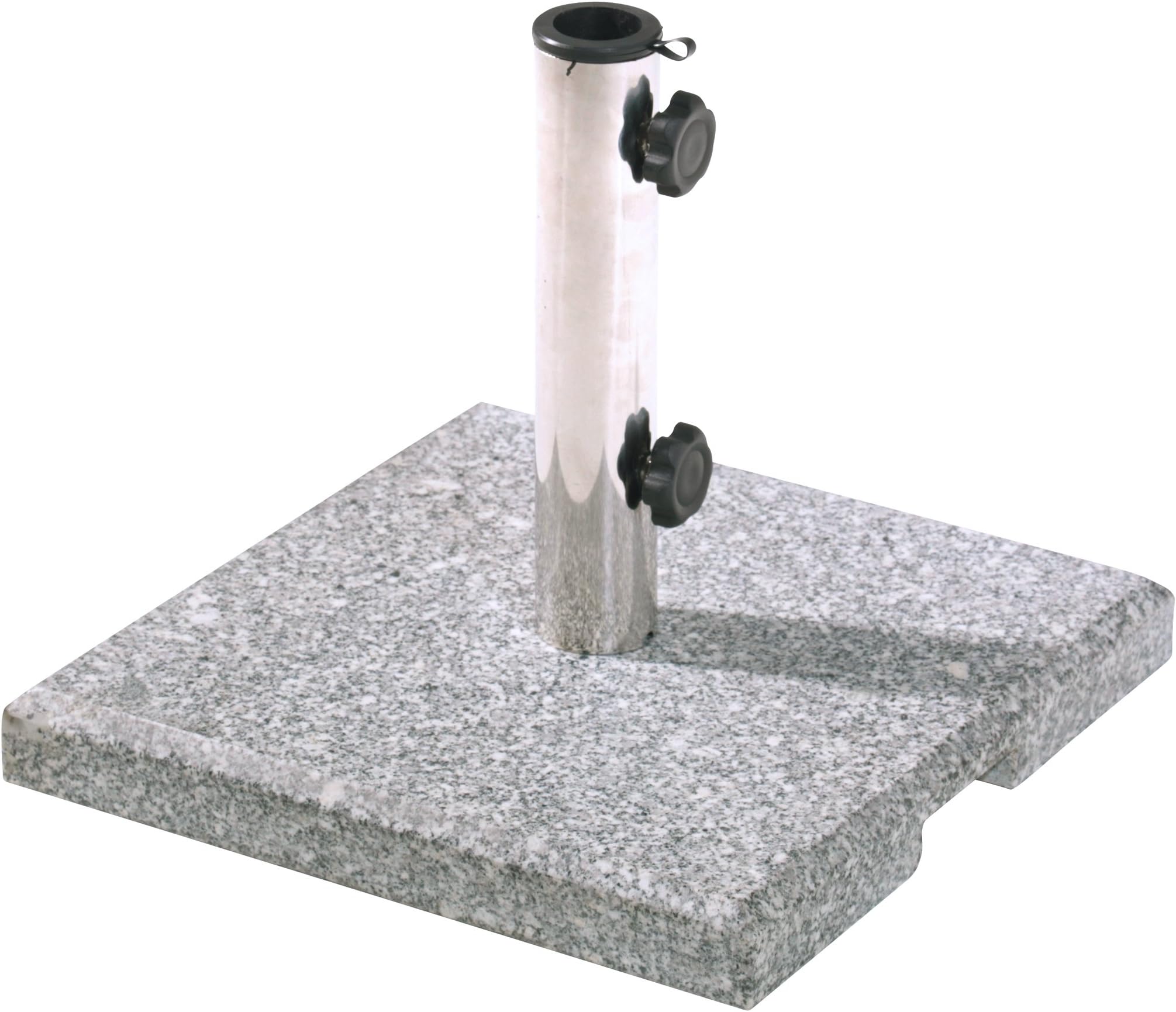 Greemotion 462270 38 x 38 x 6.5 cm Granite Square Parasol Base – Square – 25 kg