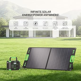 Bundle for EBL 300W Power Station & 100W Solar Panel