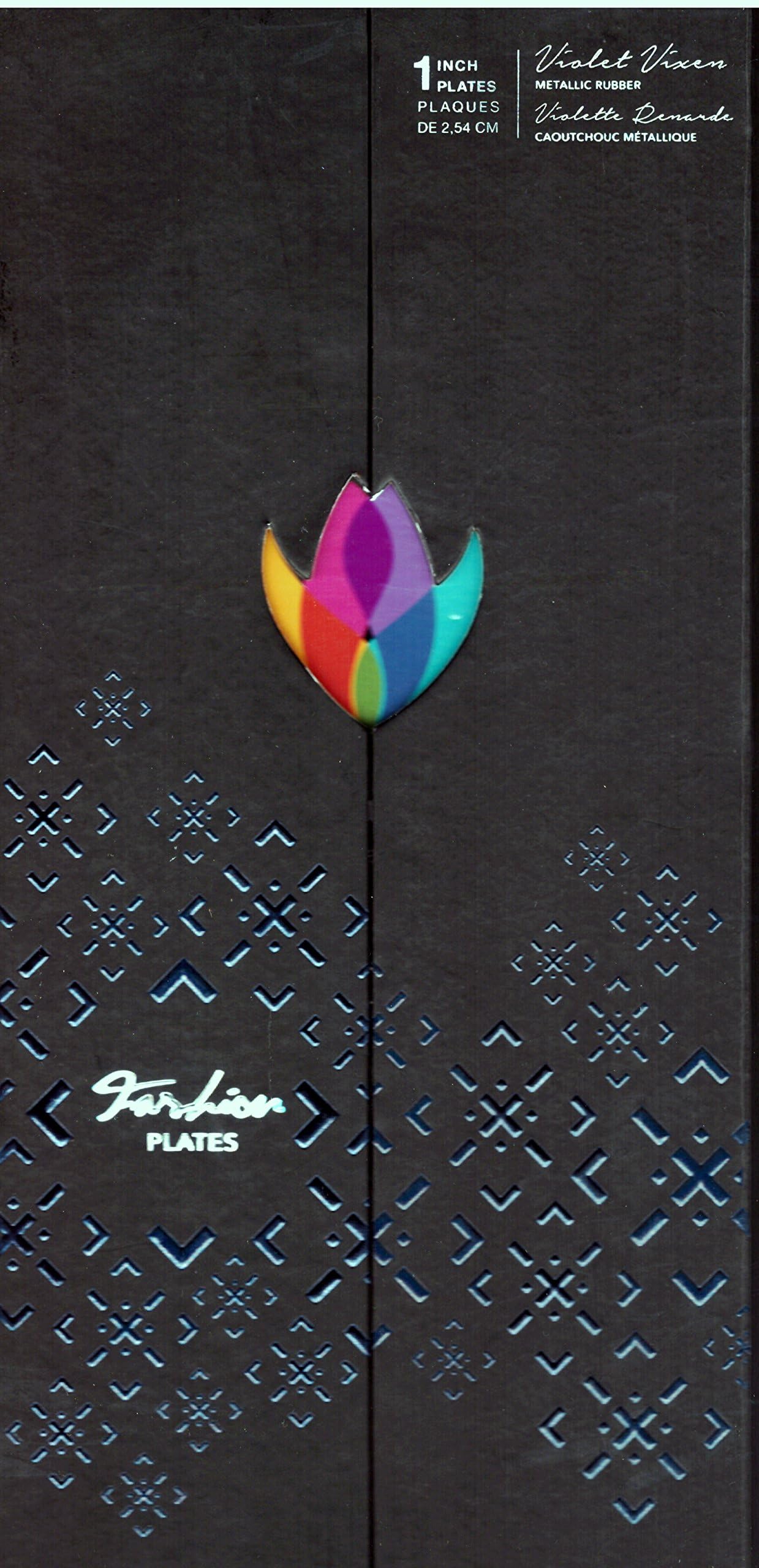 (The Art & Science of Superior Hair) Violet Vixen Metallic Rubber Fashion Plates