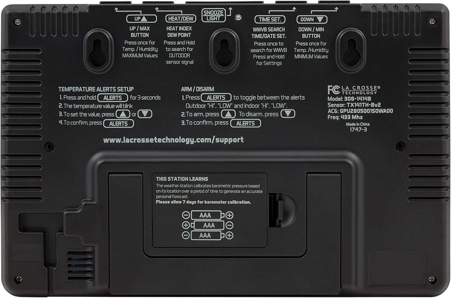 TOP оƒƒERS La Crosse Technology 308-1414MB-INT Wireless Color Weather Station with Mold Indicator, Black Flаѕh Dеаlѕ - 70% оƒƒ La Crosse Technology 308-1414MB-INT Wireless Color Weather Station with Mold Indicator, Black