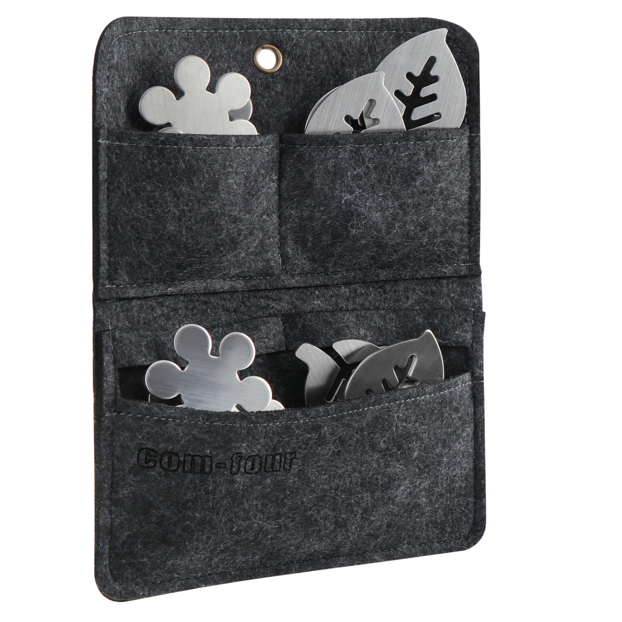COM-FOUR® 2x pólka wiszaca, praktyczny wiszacy organizer wykonany z filcu | schowek do zawieszenia - idealny do namiotów - garazy - tarasów i balkonów