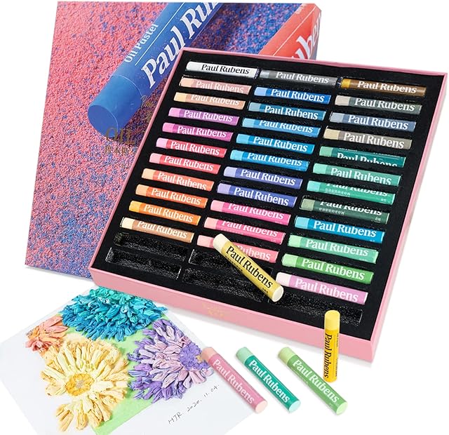 Paul Rubens Oil Pastel Set, 36 Macaron Colours Soft Pastels Non-Toxic Pastels for Artists, Students & Kids, Ideal for Sketching, Decorative Painting, Making Pictures Like Oil Painting.