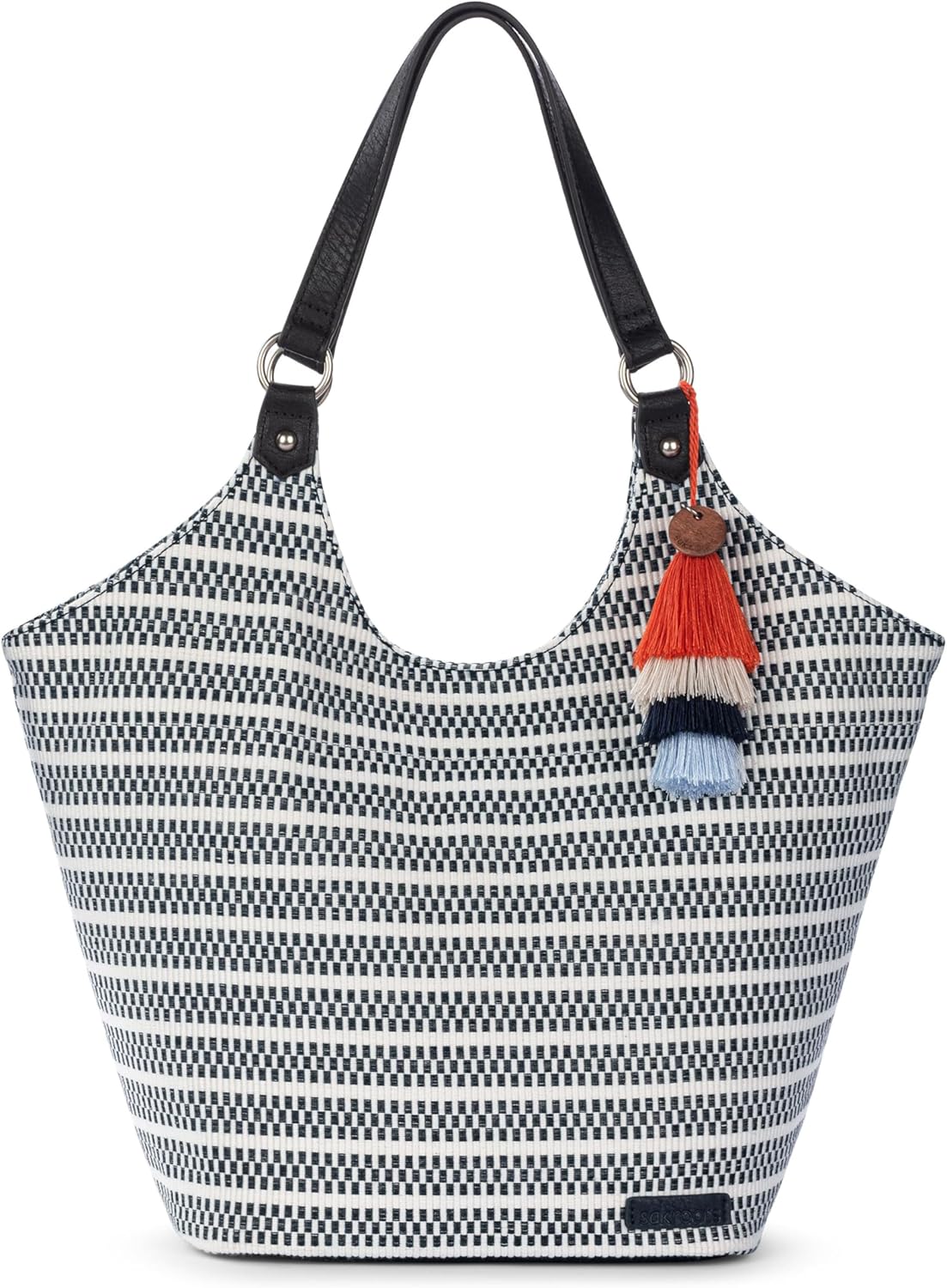 Sakroots The Sak Roma Shopper Shoulder Bag Large Purse & Tote Bag with Double Straps & Zipper Pockets for Everyday & Travel