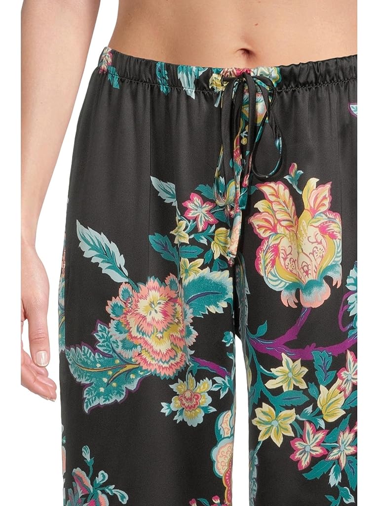 Black Natori Festival - Satin Long Sleeve Pajama Set