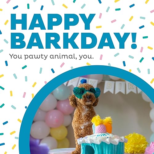 Miniatura 2 de Outward Hound Hide A Birthday Cake, rompecabezas de peluche con temática de cumpleaños para perros