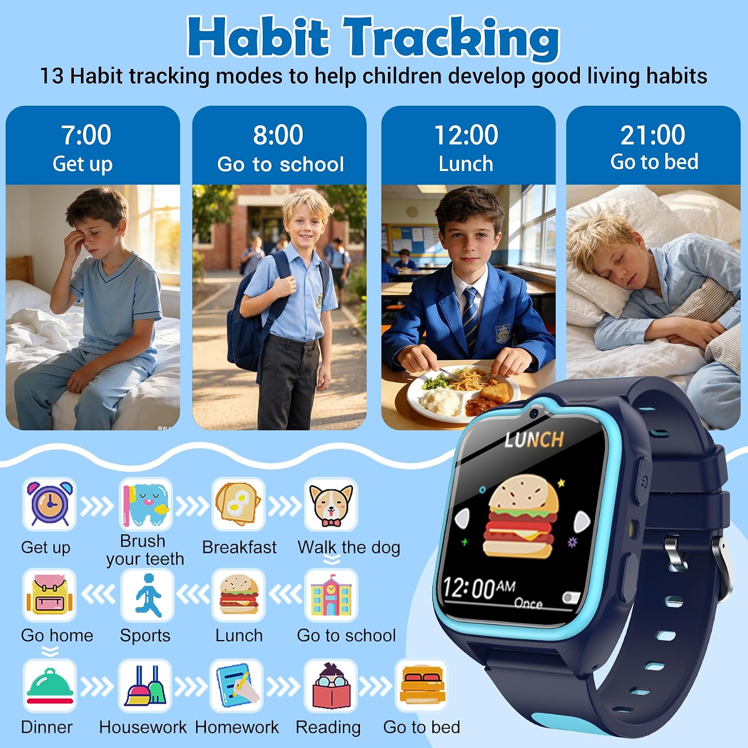 IOWODO Smart Watch for Kids with No App/Phone Needed image 2