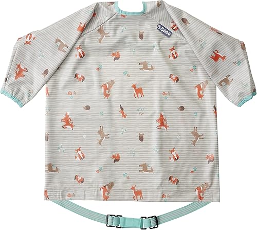 BIBaDO Mess Proof Baby Feeding Bibs, Long Sleeve Weaning Essential 6 to 36 Months Toddler Bib, Waterproof, Machine Washable