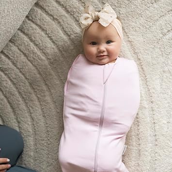 Tiny Twinkle Baby Sleep Sack 3-6 Months 1.0 TOG, Cotton & Elastane Wearable Blanket, Swaddle Transition Micro-Fleece, Machine Washable (Orchid)