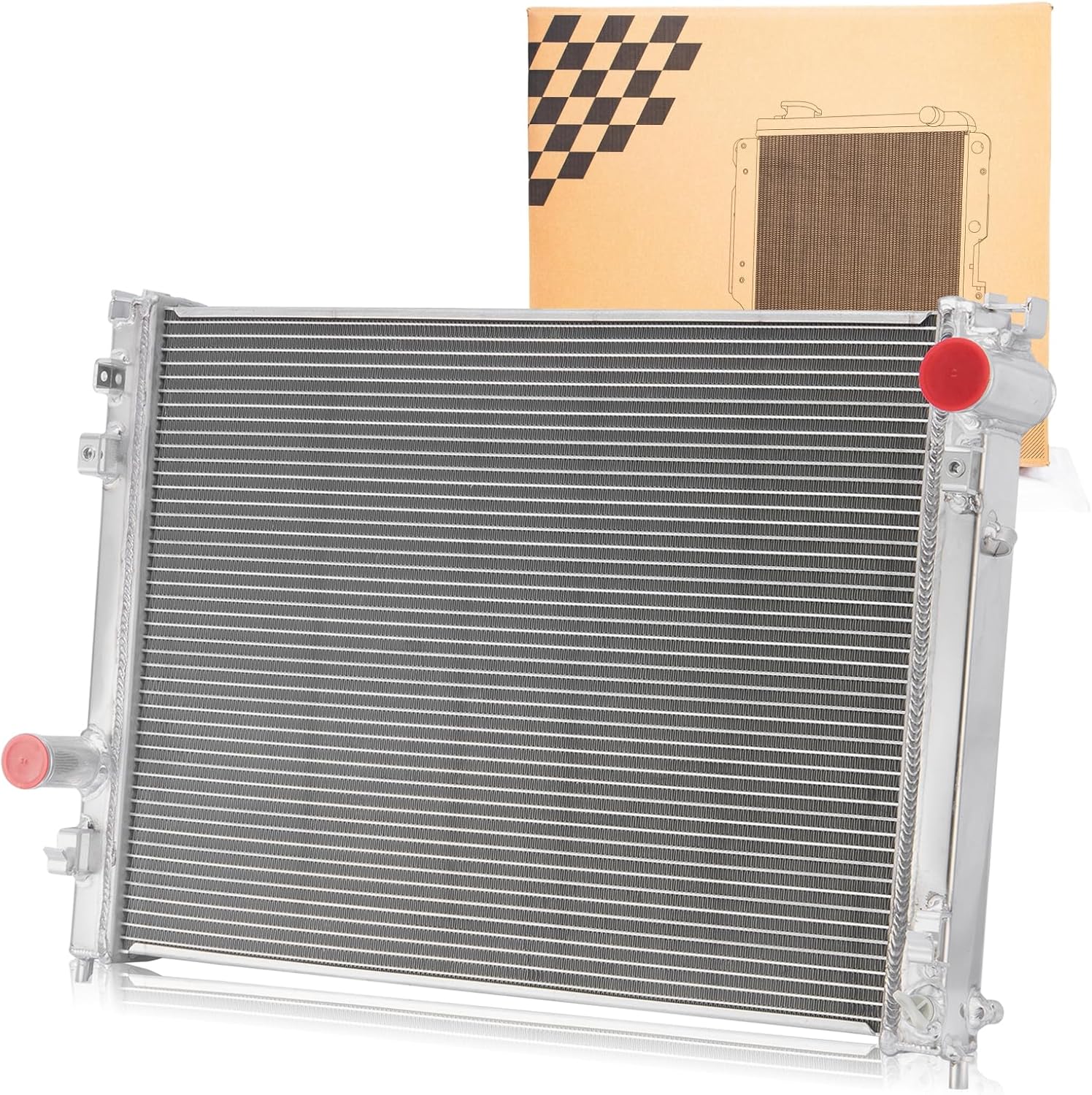 CU2766 Radiator For 2005-2008 Dodge Magnum Charger, Chrysler 300 2.7L 3.5L 5.7L 6.1L, 2 Rows Radiator For 2005 2006 2007 2008 Dodge Magnum, Chrysler 300, 2006 2007 2008 2009 Dodge Charger