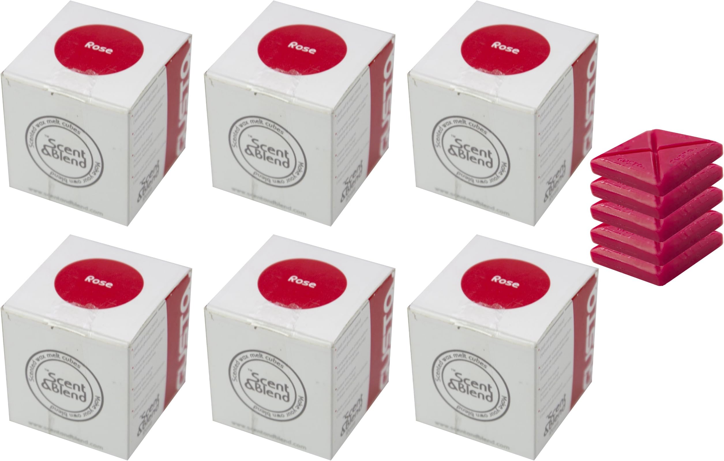 Scent and Blend Rose Scented Wax Cubes Boxed Set