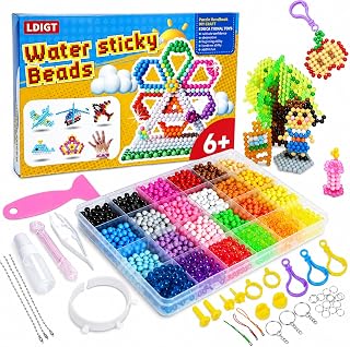 24 Farben Wasserkugel Set, 4800 Stück Wasserkugeln, Einführung in die Handwerkskugel, Handgefertigte Kugel für Kinder ab 6 Jahren, Handgefertigte DIY Supplementierung