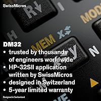 Vista 5 de SwissMicros Calculadora RPN DM32 - Inspirada en HP 32SII Precisión de 34 dígitos Acero inoxidable USB-C Sistema virtual multiestado