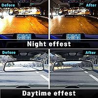 Vista 3 de EWAY Espejo retrovisor interior con atenuación automática para automóvil y pantalla LCD de 4.3 pulgadas, pantalla de monitor de brillo de ajuste