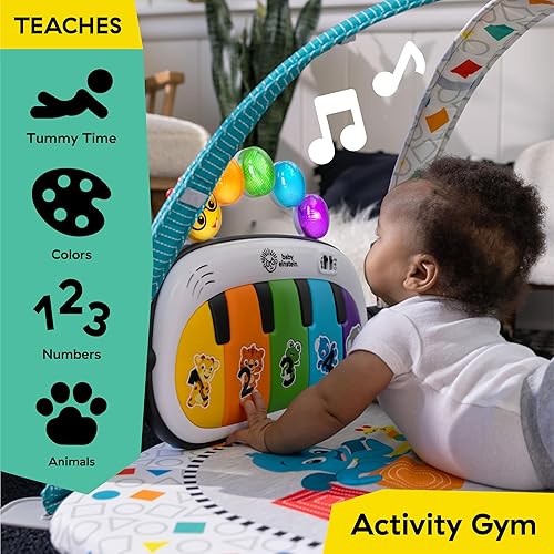 Miniatura 7 de Baby Einstein Kick & Snooze 3 en 1 - Corral plegable, moisés y gimnasio de juego musical, incluye sábana bajera, 3 pasos fácil de plegar, juguete de