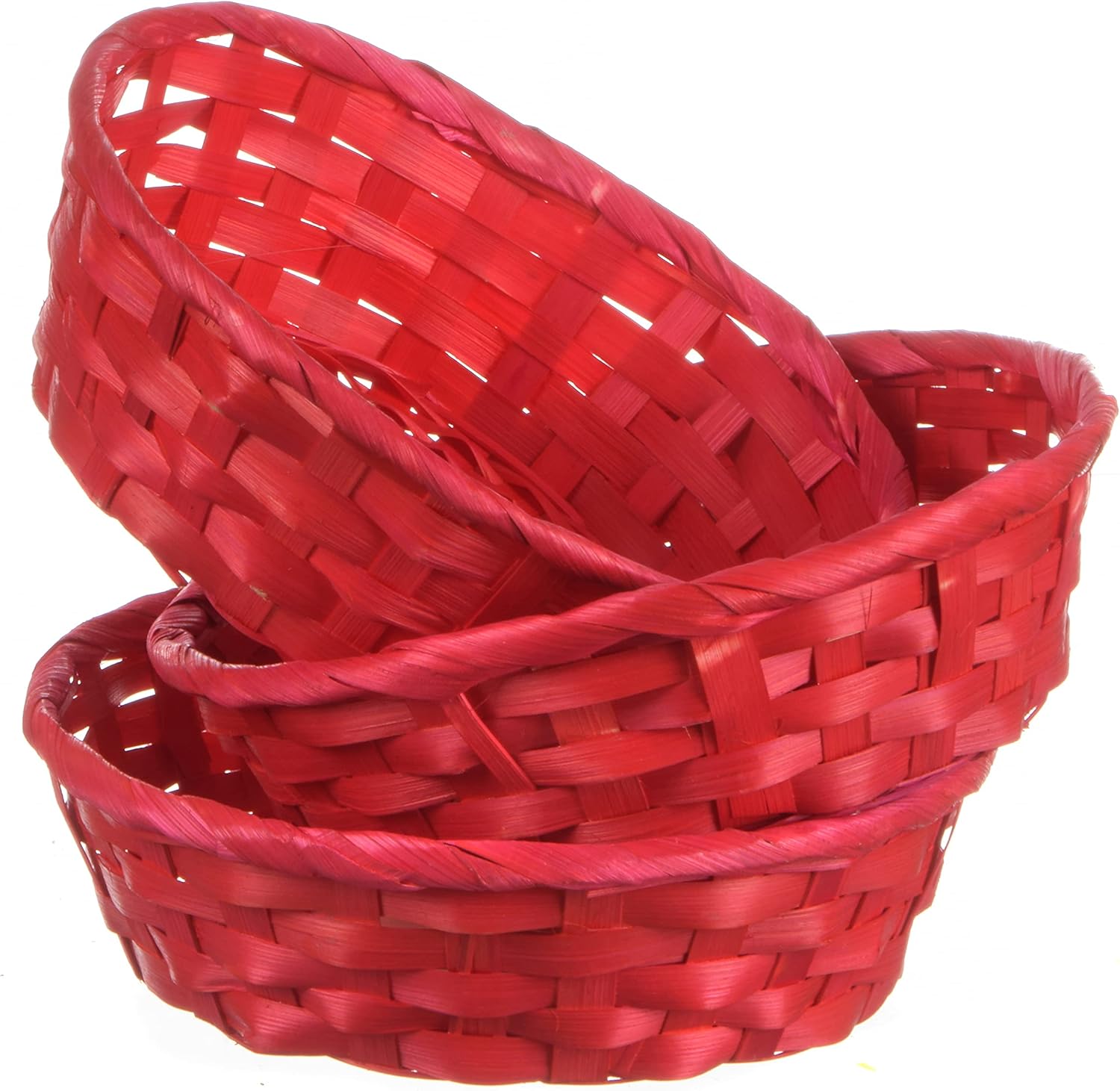 WhaQarimaska Food Baskets for Serving Kitchen Organization Containers, Round