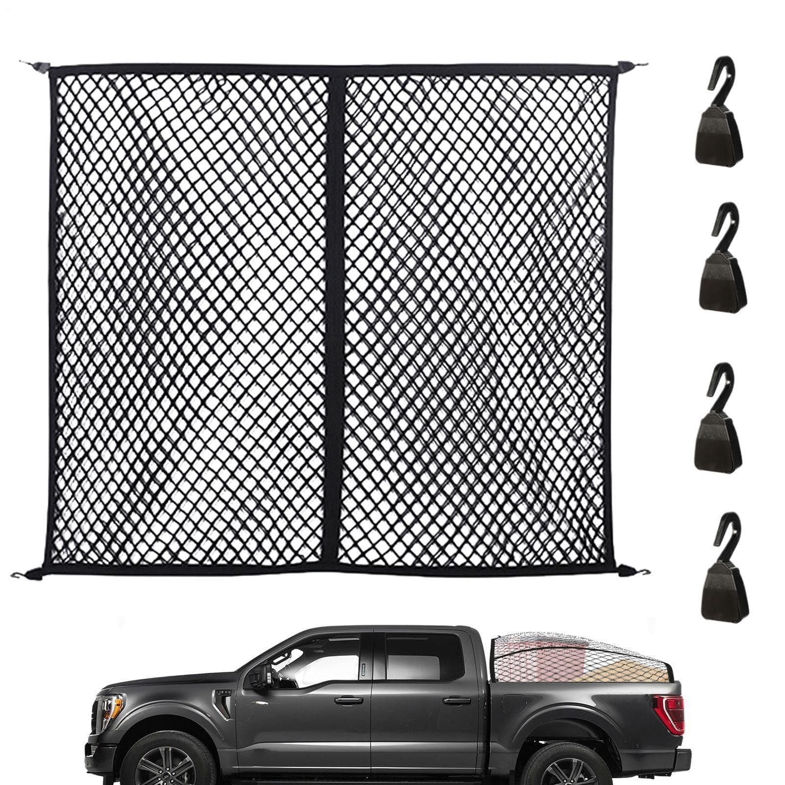 Filet de rangement en élastique robuste pour camion - Filet de rangement