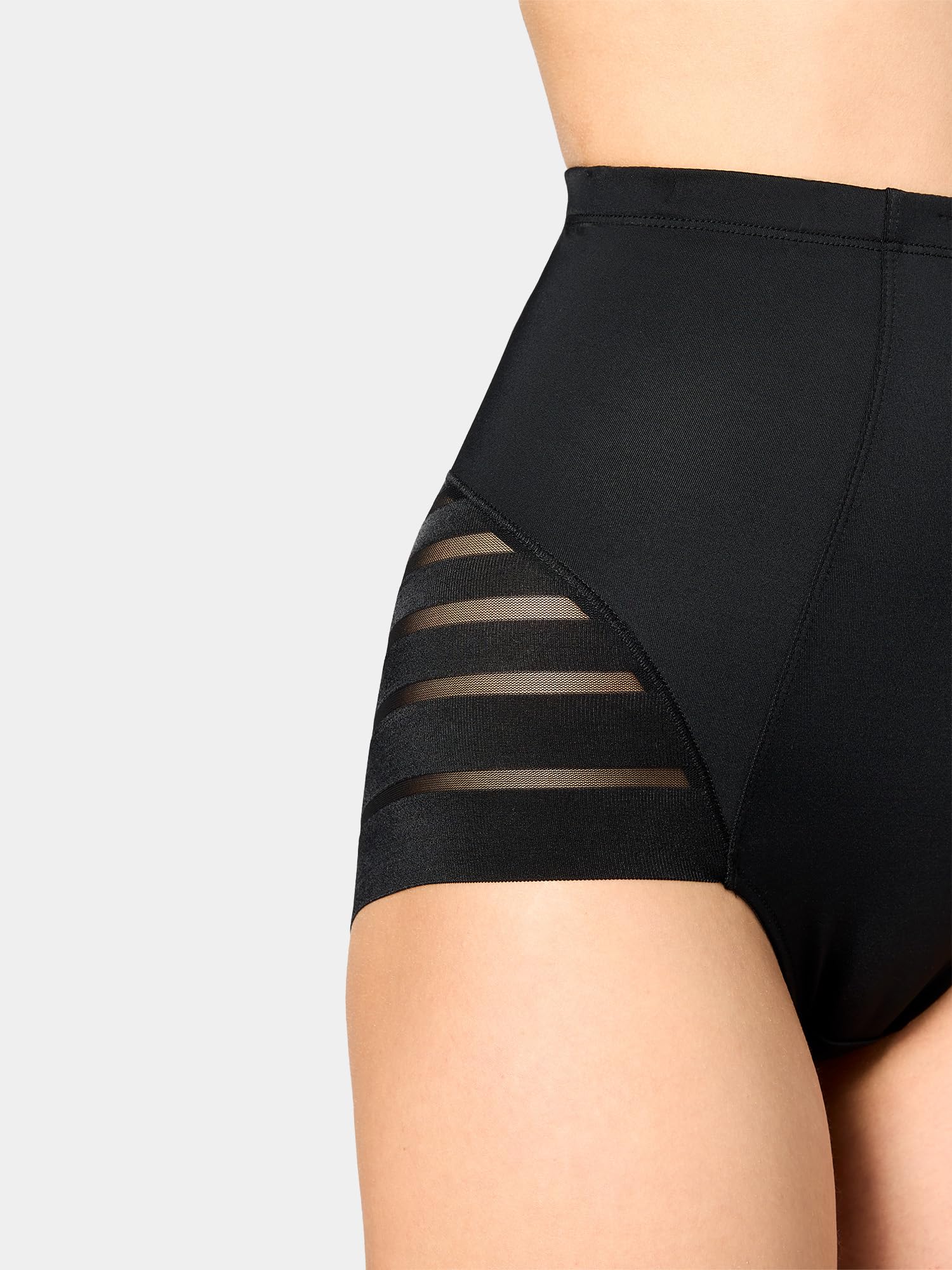 Nur Die Smooth Highwaist Slip Shapewear – Figurformende Bauchweg Unterhose mit hohem Bund Light Shaping Miederhose Unterwäsche Nahtlos und Unsichtbar Damen