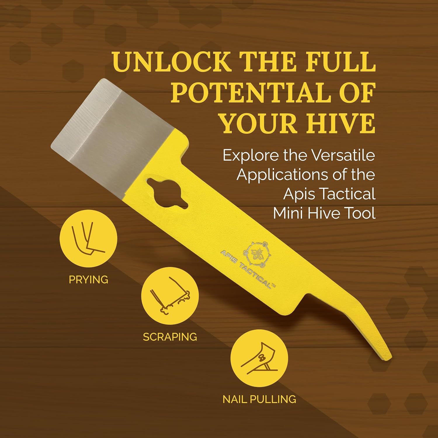 Mini Hive Tool, Stainless Steel Beekeeping Scraper image 4