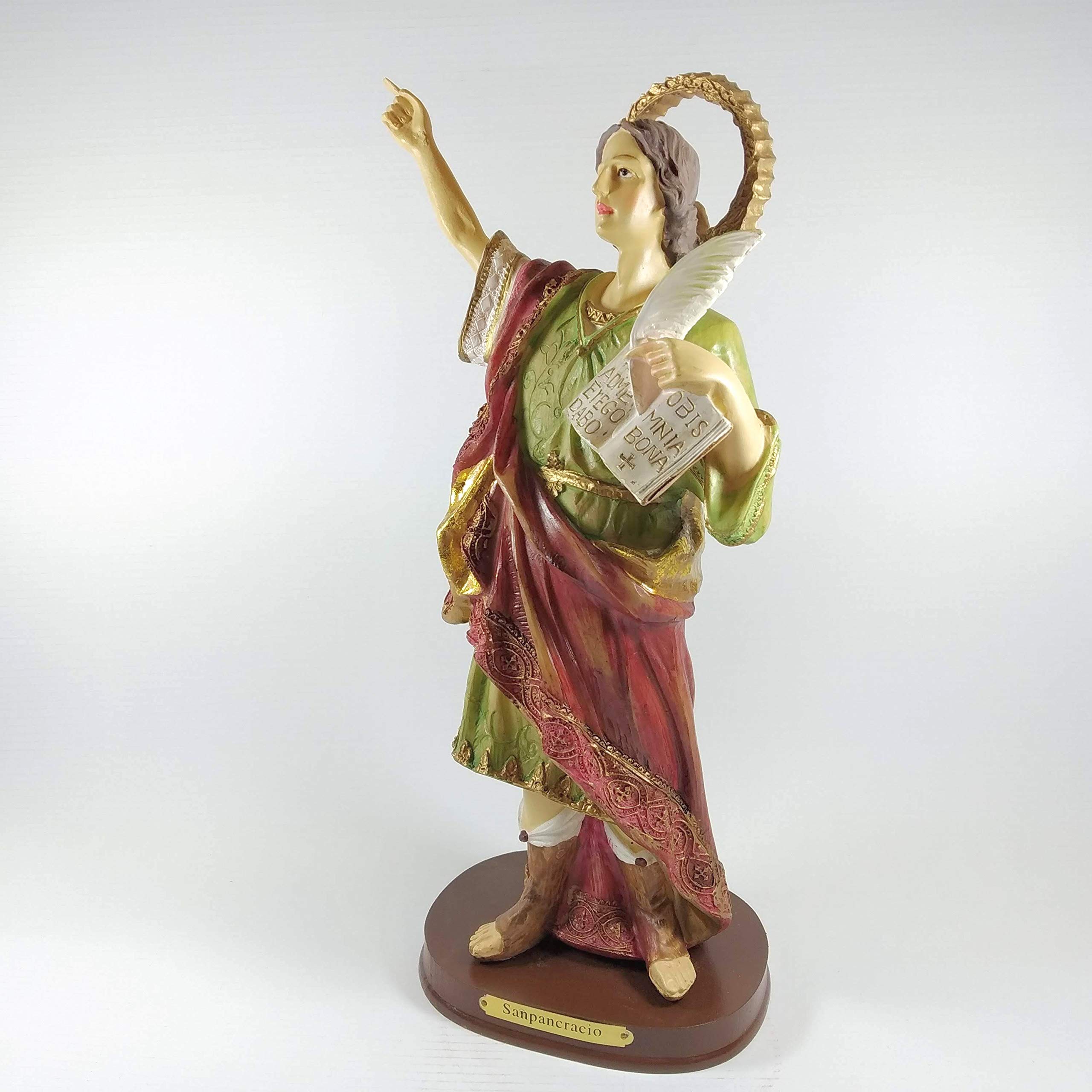 Salud - Dinero Y Amor - Arte Sacro - Figura DE San PANCRACIO - Estatua ESTATUILLA DE San PANCRACIO 29 CM.