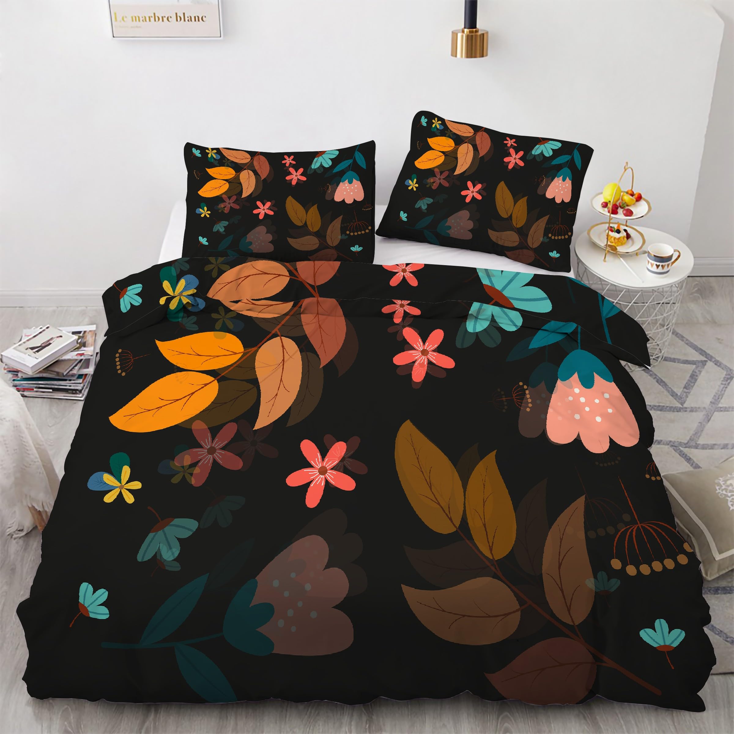 Housse de couette 200x200 fermeture éclair pour un lit fait sans effort