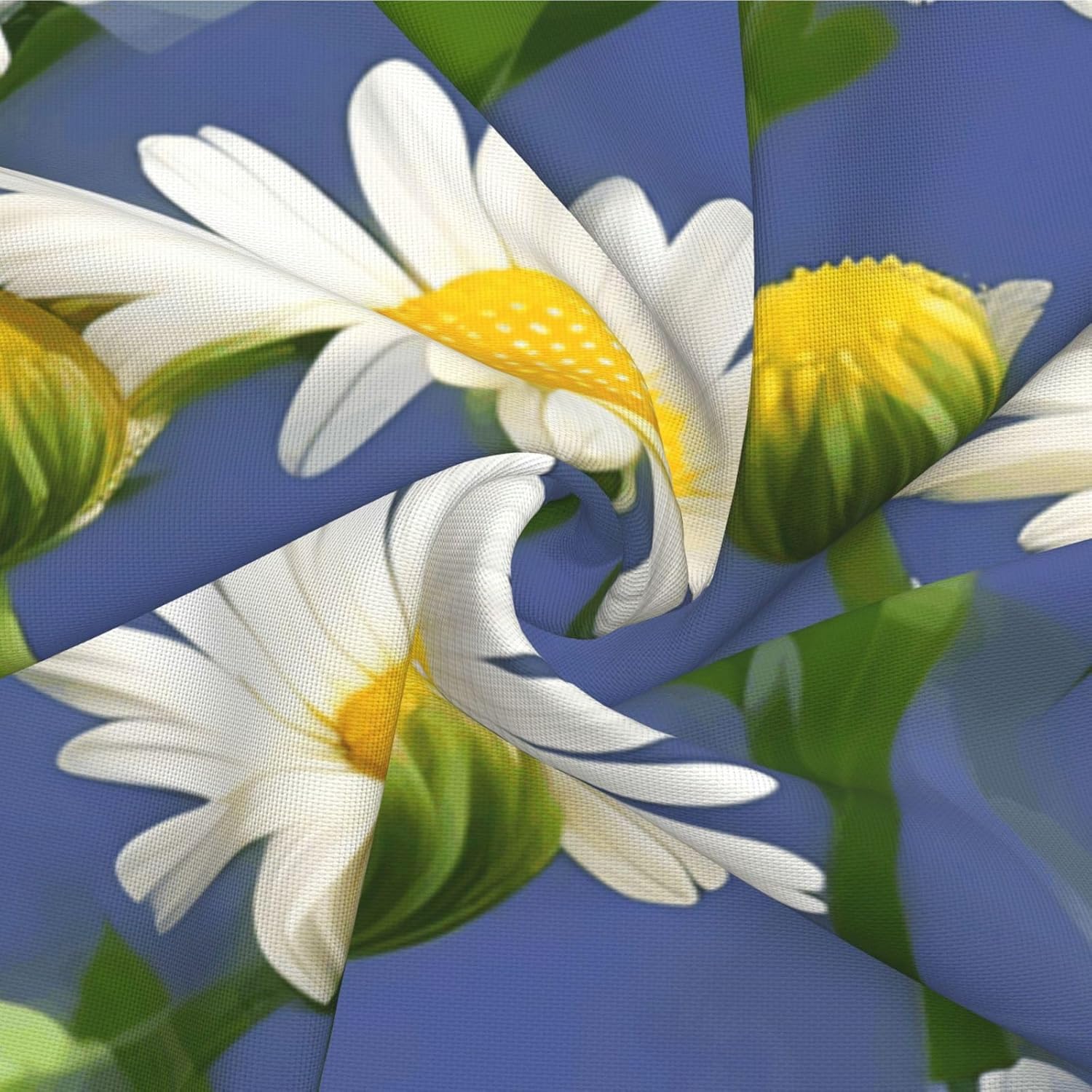 Spring Daisy Flowers Imitation Linen Pillowcase -2 Sets, Fashionable Home Decoration, Used for Sofas, Gardens, beds